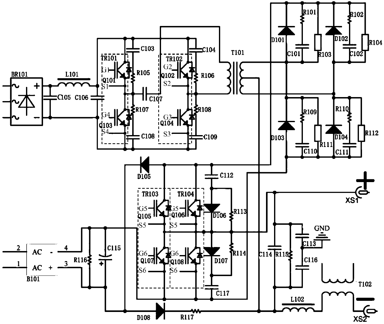 Digitized variable-polarity welding power source based on SiC IGBT