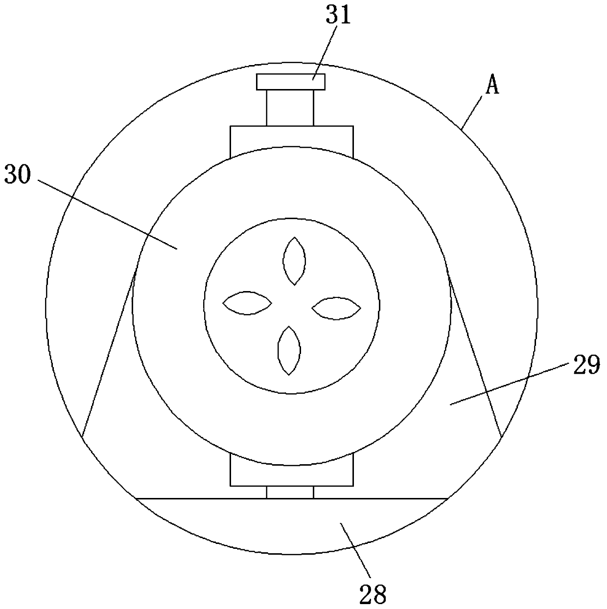 Coating-saving equipment capable of achieving even spraying on aluminum top plate