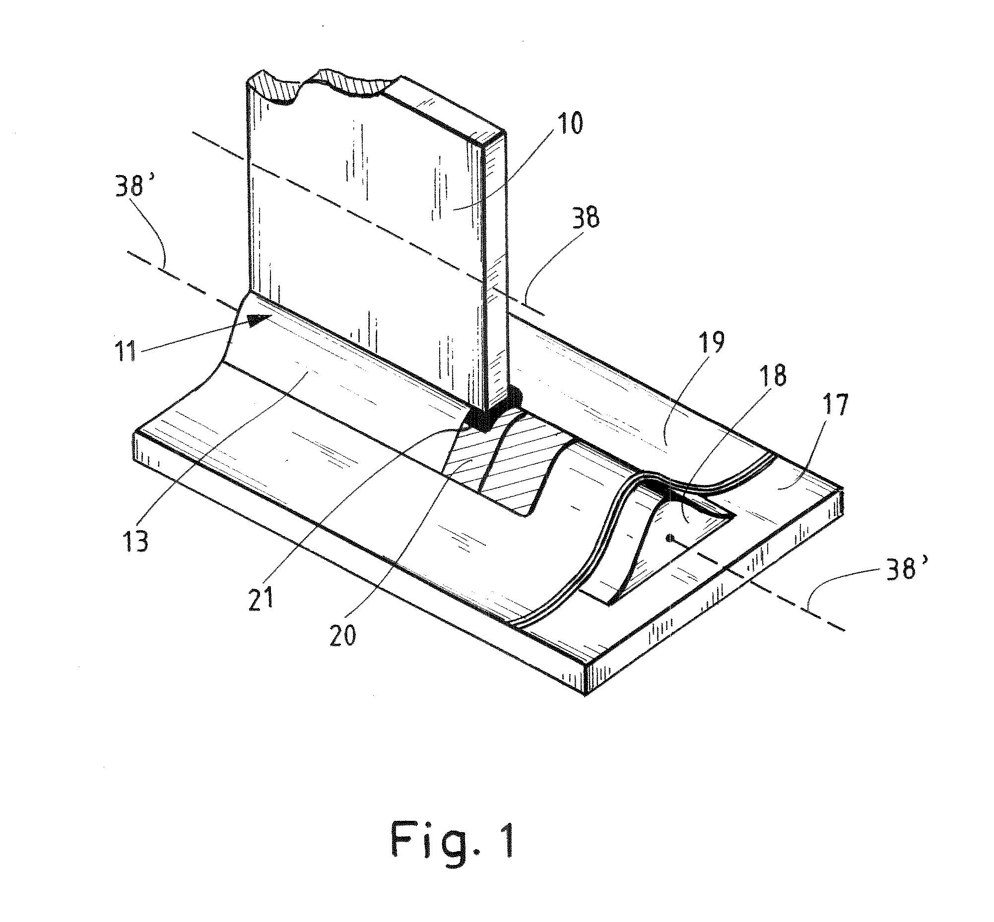 Shear web connection