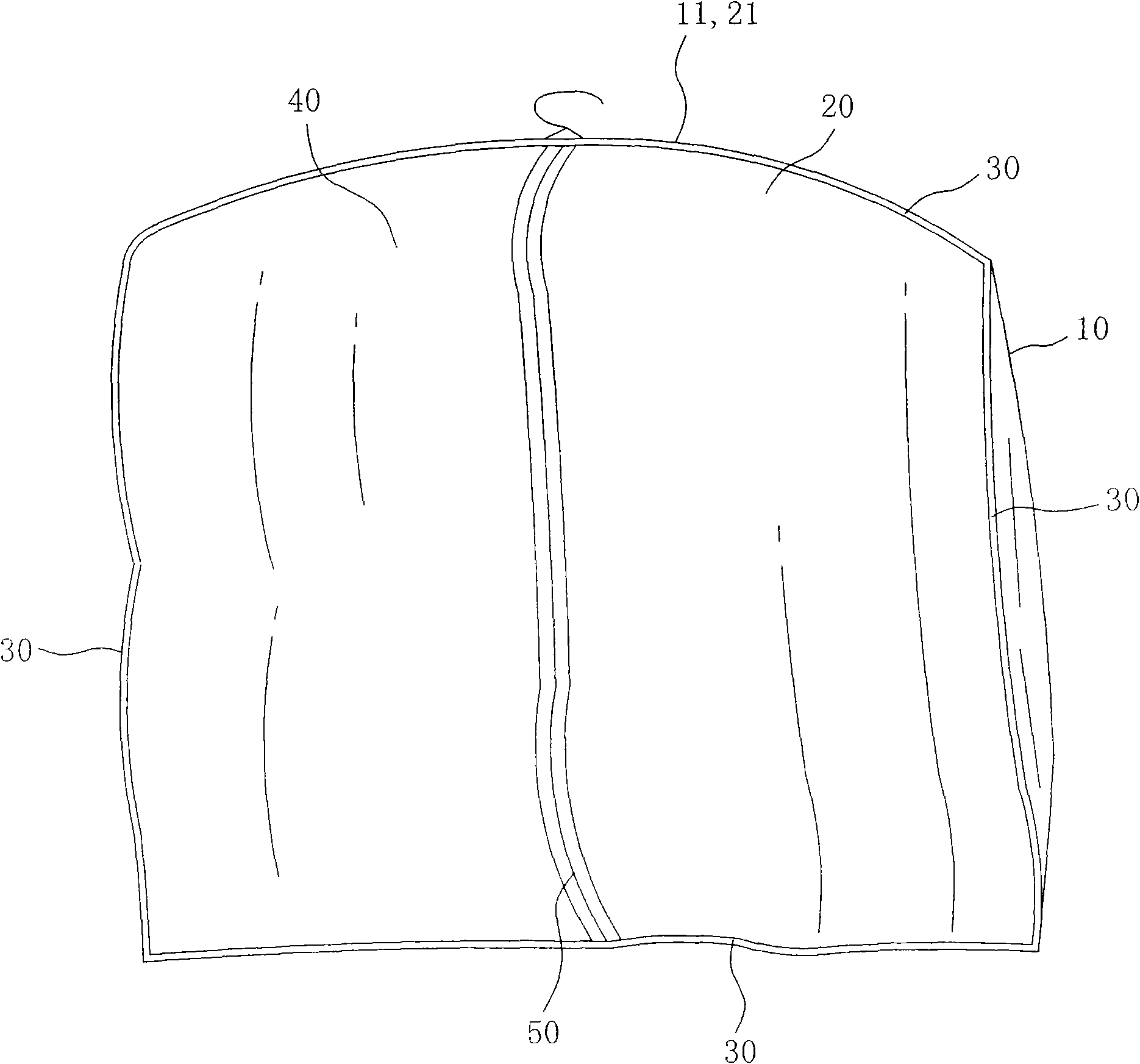 Containing device and manufacturing method thereof