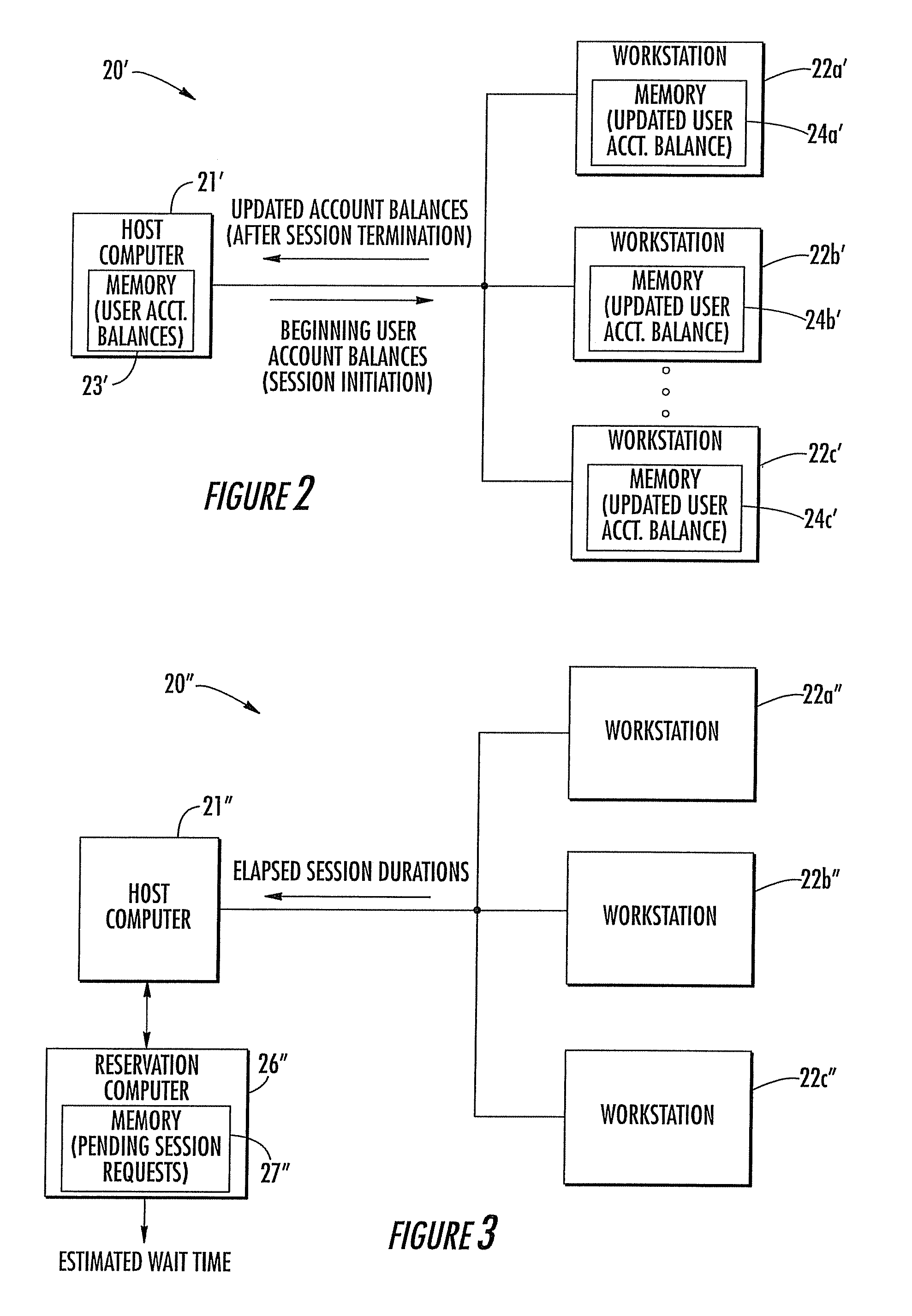 Computer reservation and usage monitoring system and related methods