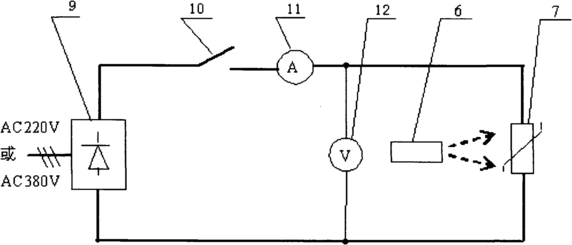 Offline temperature characteristic detection method for SiC (Silicon Carbide) deexcitation resistor