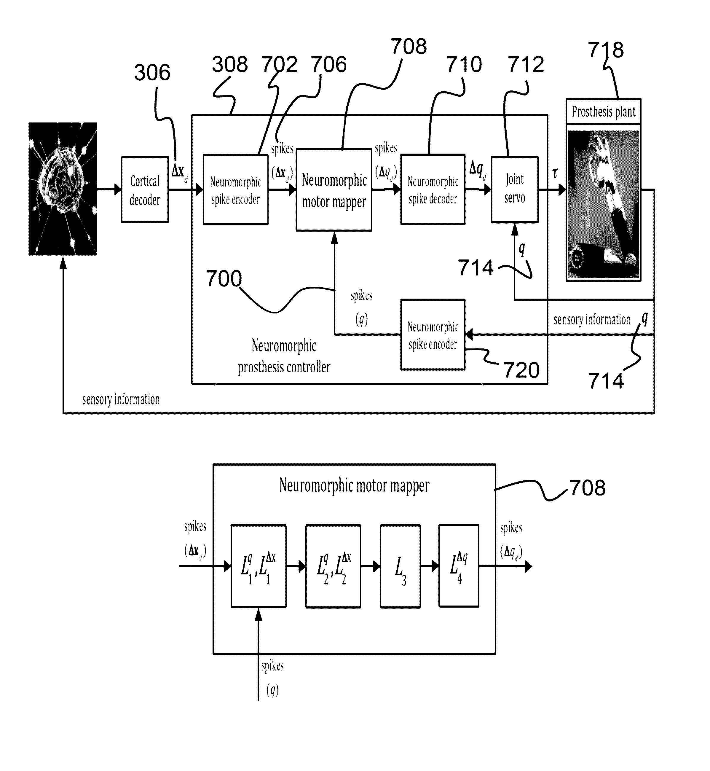 System for controlling brain machine interfaces and neural prosthetic systems