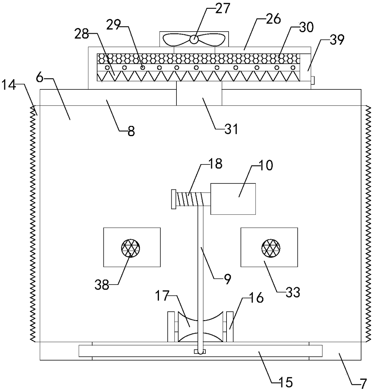 Backlight plastic frame drying device