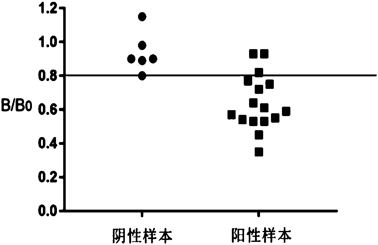 Homogeneous immunoassay kit for detecting target anti-Carp antibodies and application thereof