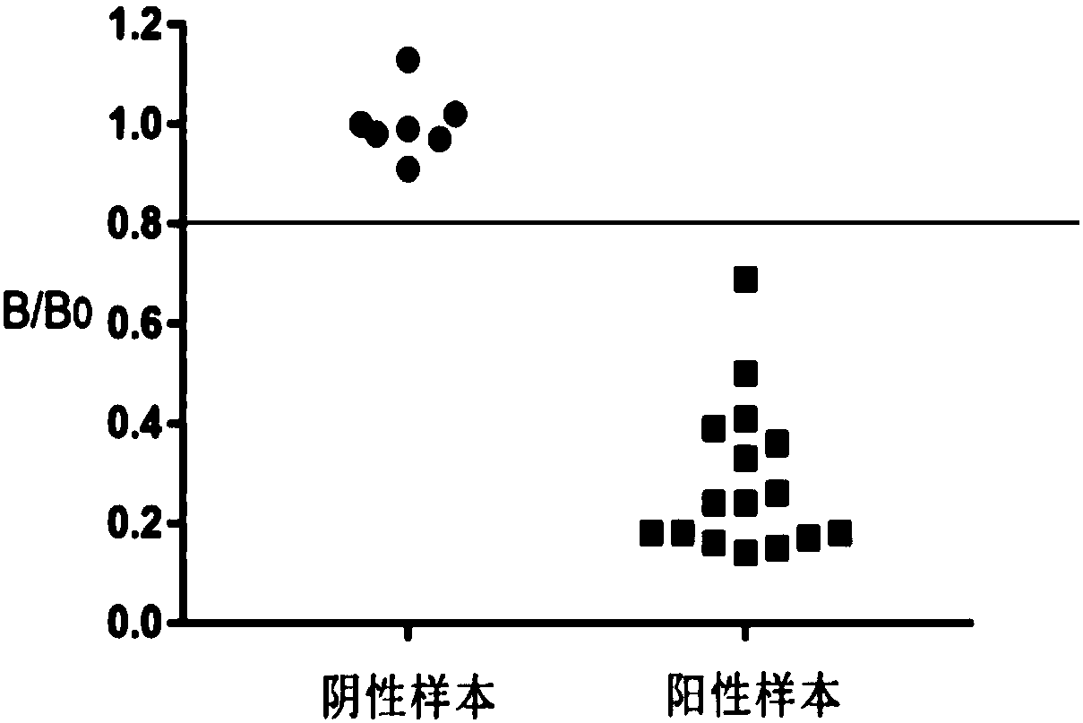 Homogeneous immunoassay kit for detecting target anti-Carp antibodies and application thereof