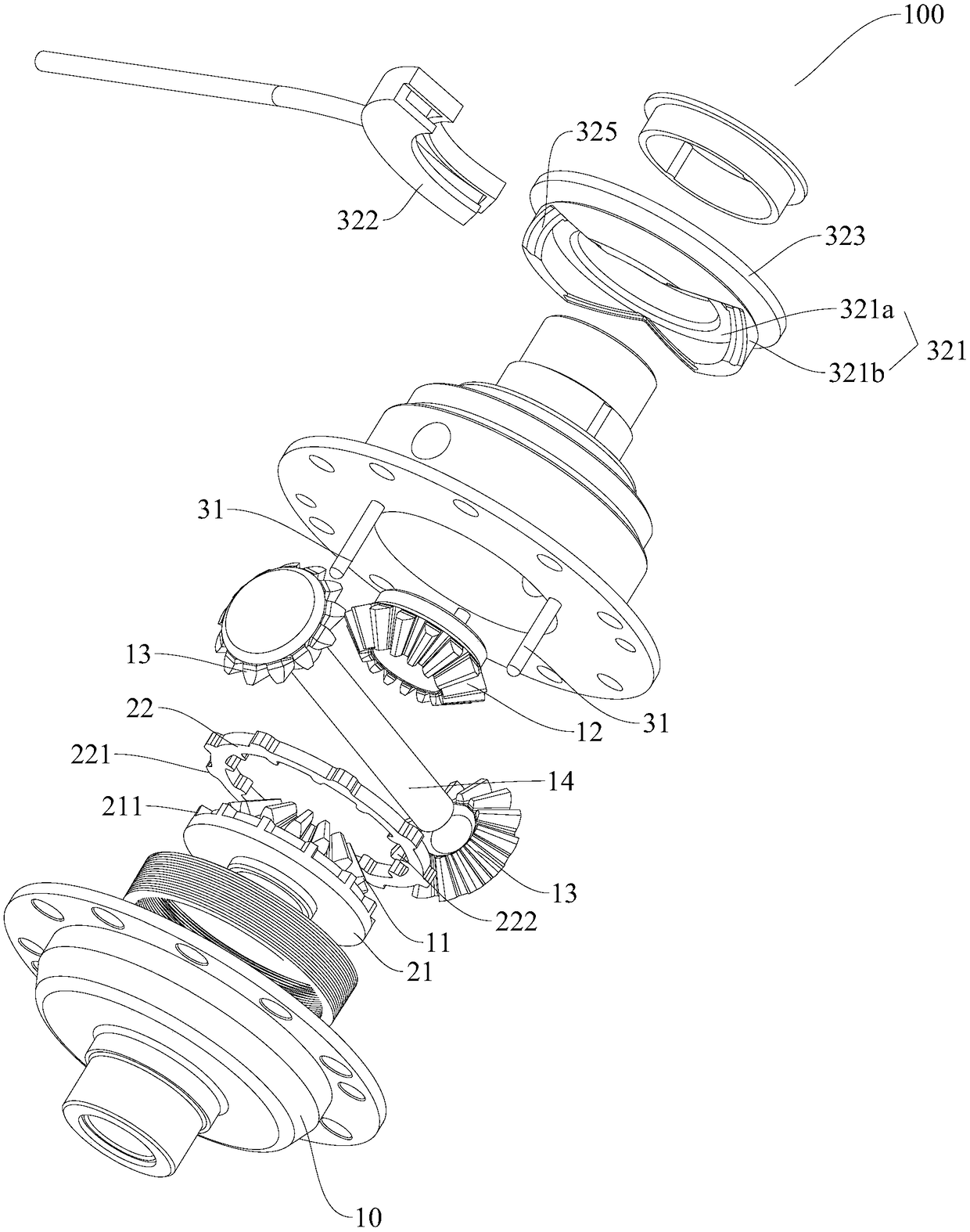 Differential and vehicle