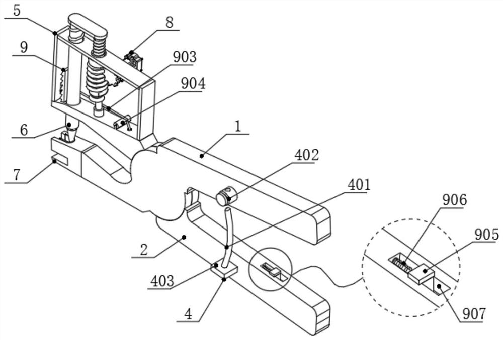 Livestock and poultry identification ear tag wearing tool for quarantine management