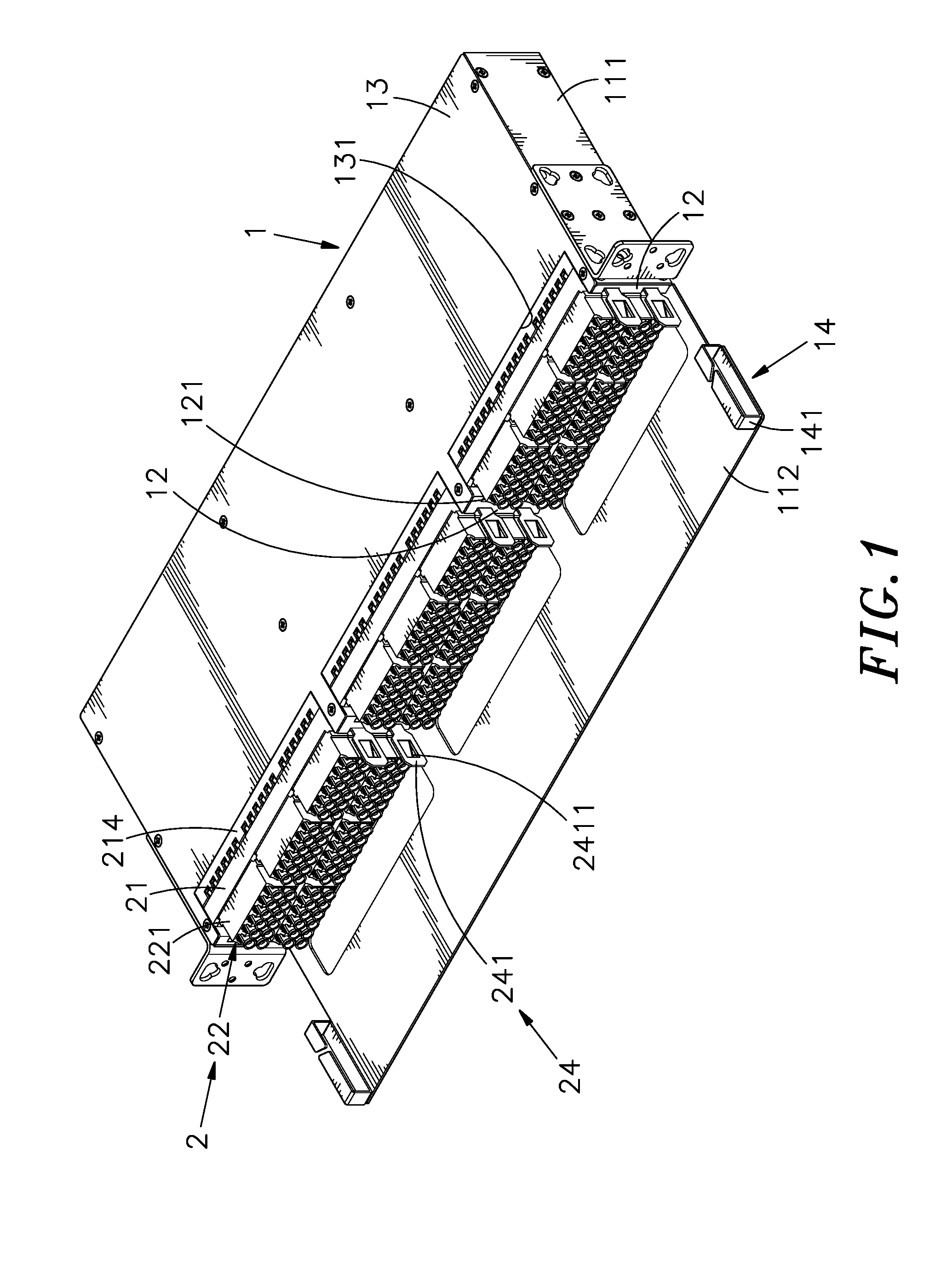 Fiber module rack system