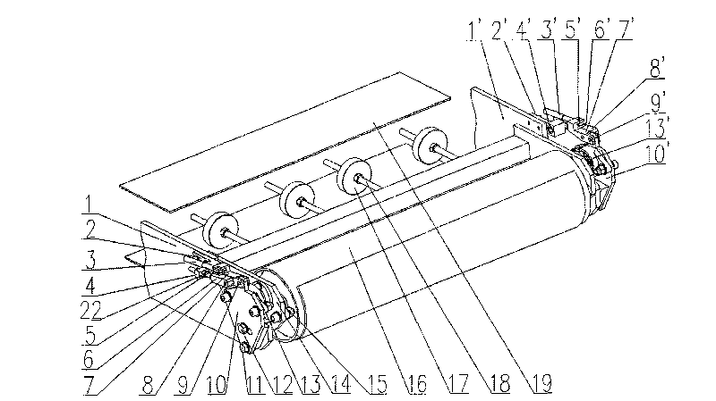 Electronic belt scale nutation type belt tensioning device