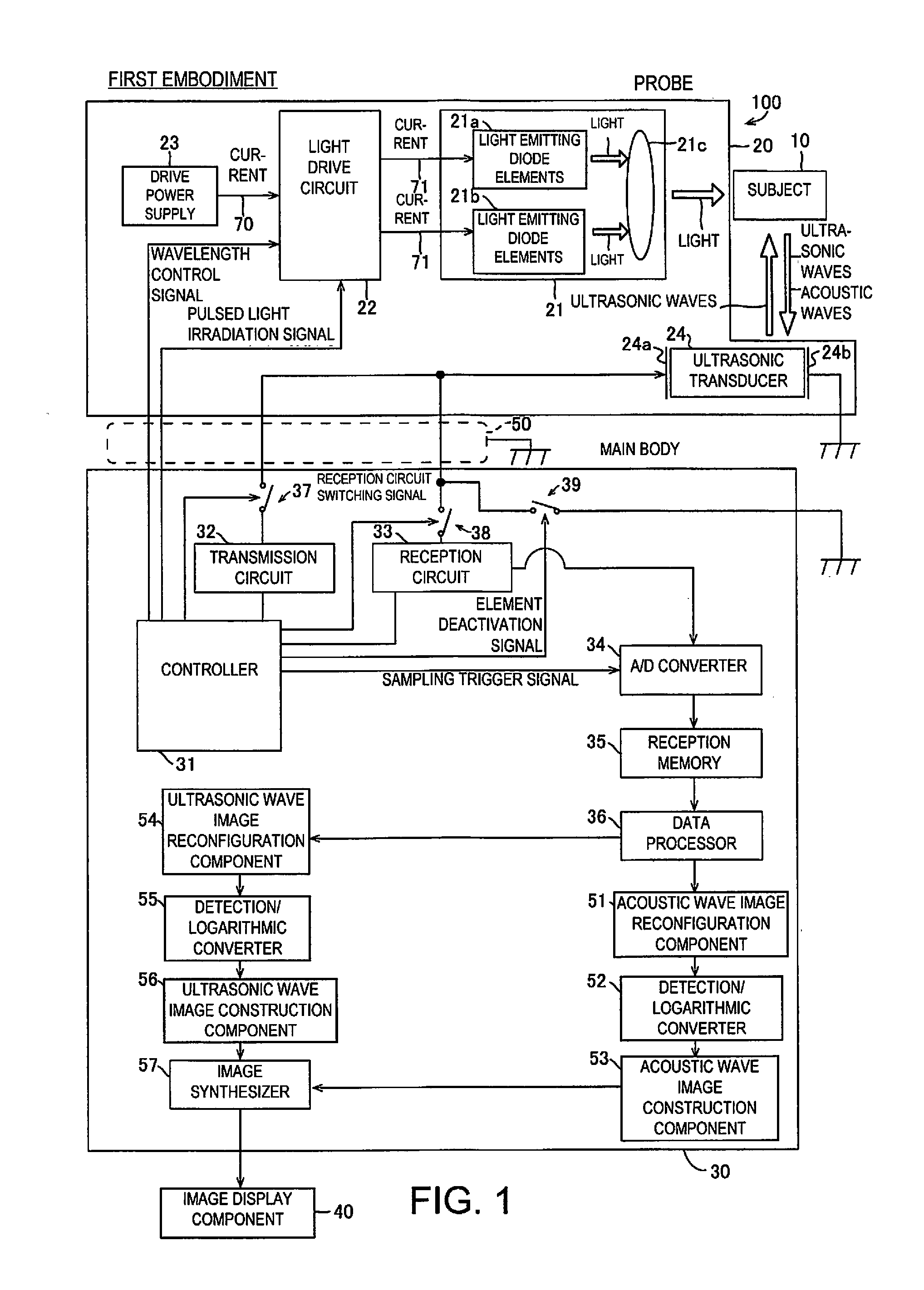 Photoacoustic imaging device