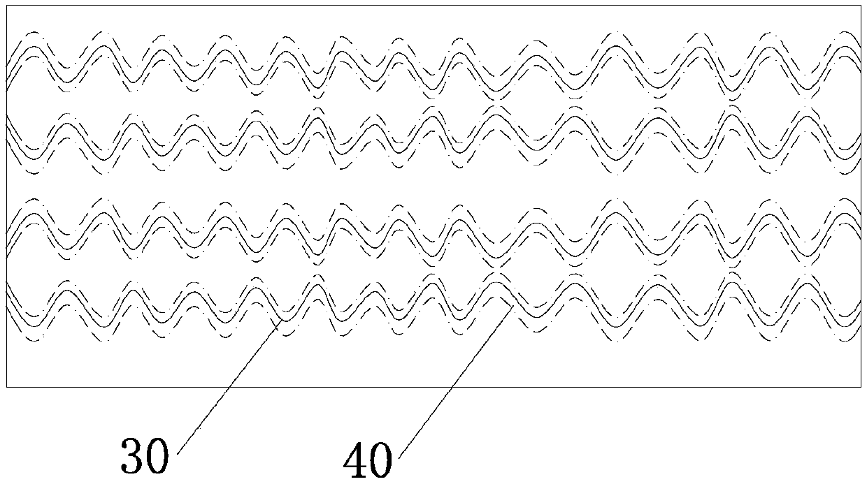 Filled woven elastic fabric and making method thereof