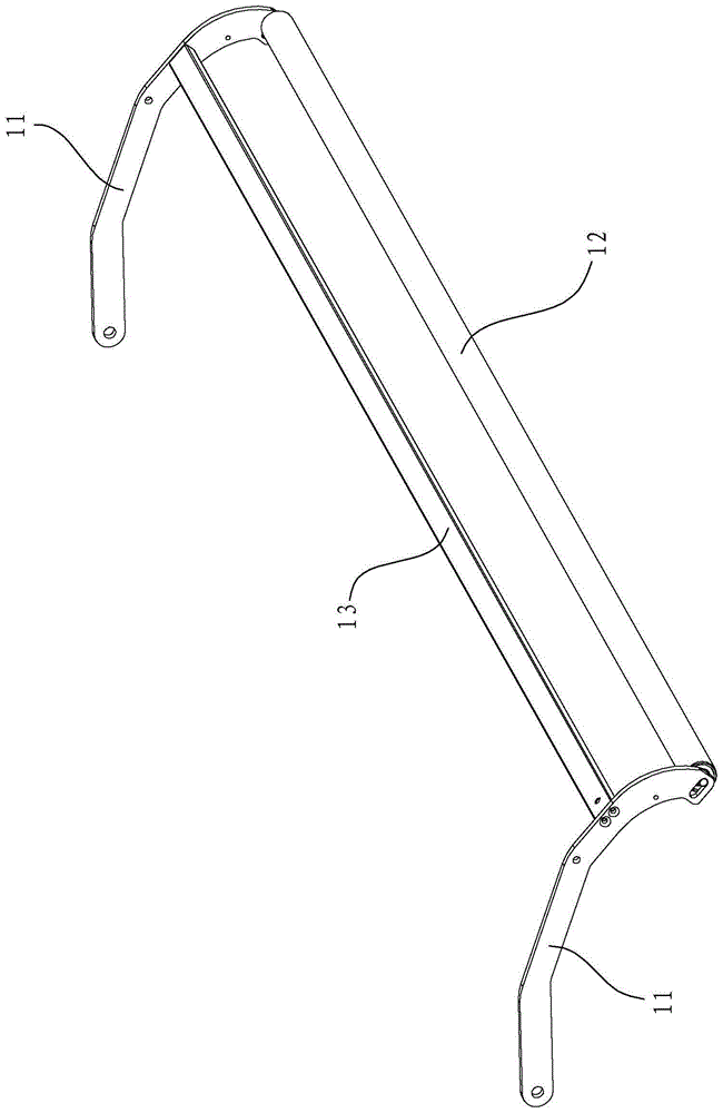 A horizontal stretching machine stretching device