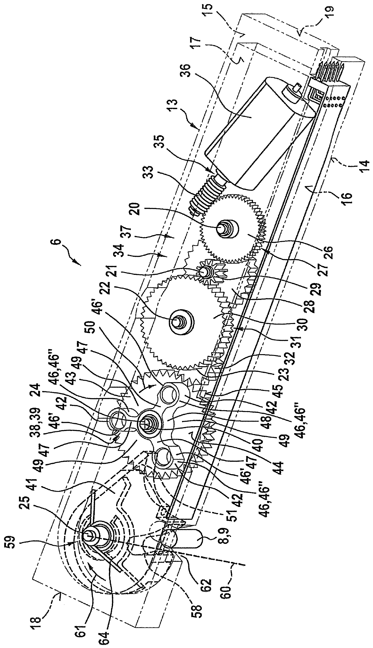 Lock for a closure element of a real estate property, and corresponding closure element