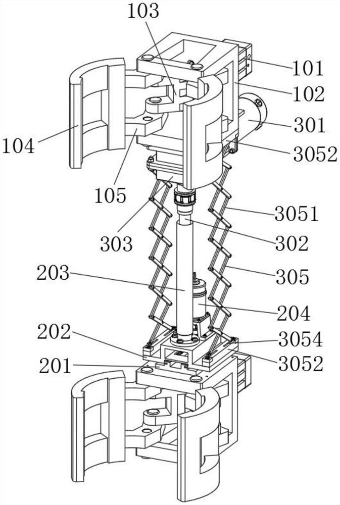 Obstacle-crossing pole-climbing robot