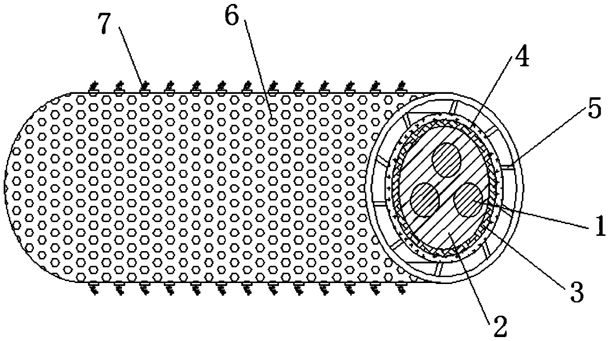 A kind of electric wire protection insulating layer in waterproof