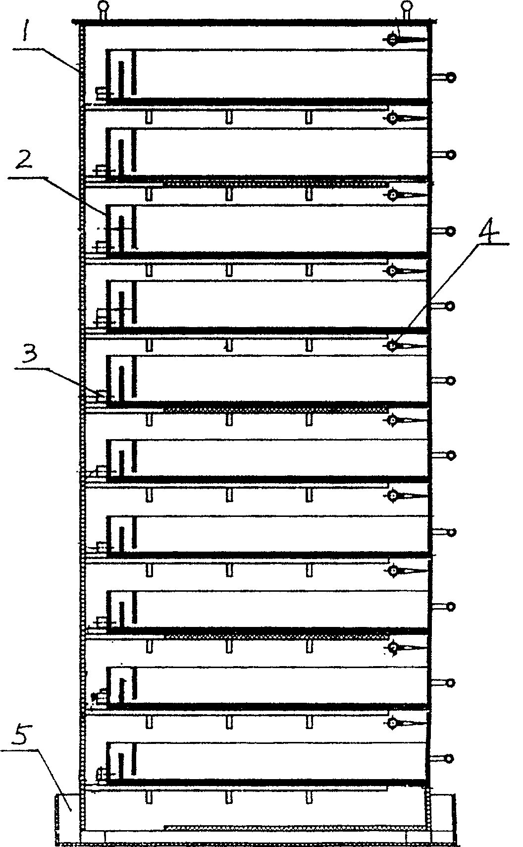 Multi-layer drawer-style culturing device for bottom fauna