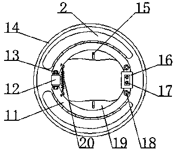 Notching-type automobile drum brake lining