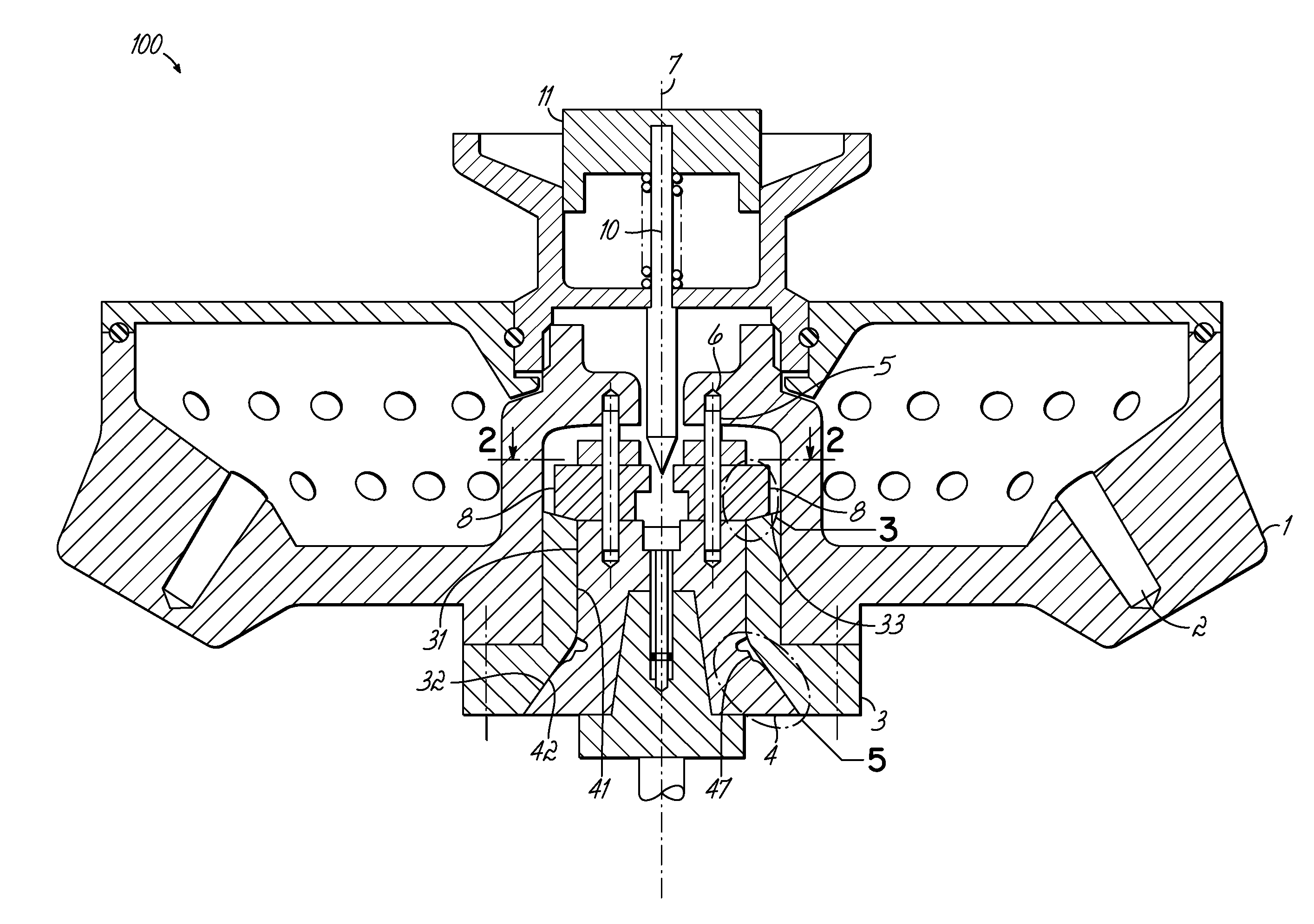 Centrifuge with a coupling element for axially locking a rotor