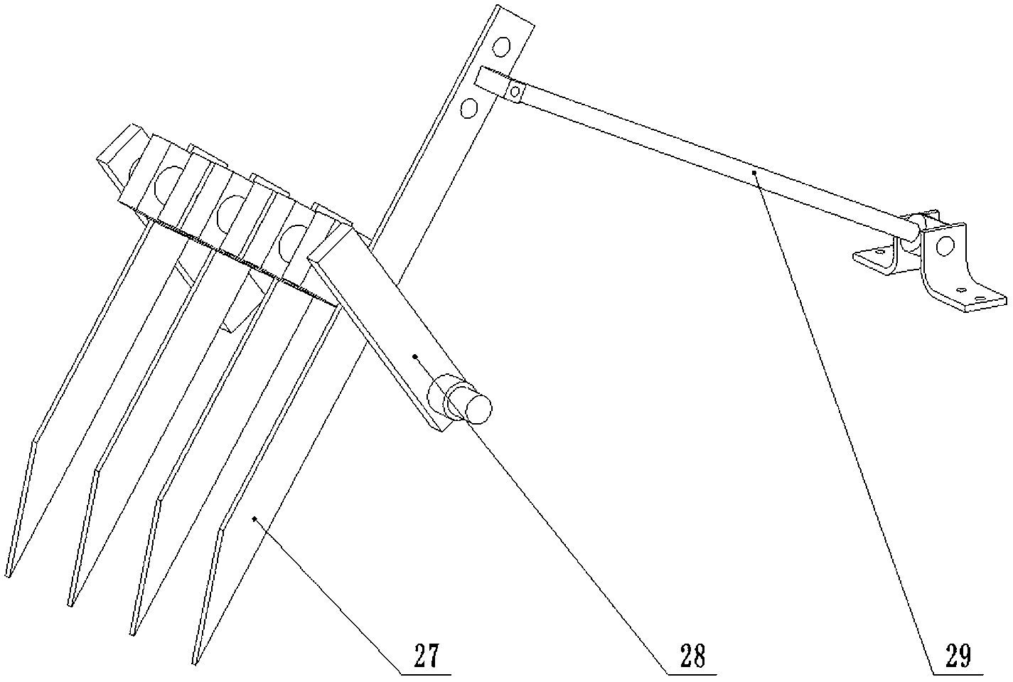 Bundling harvester for cotton firewood