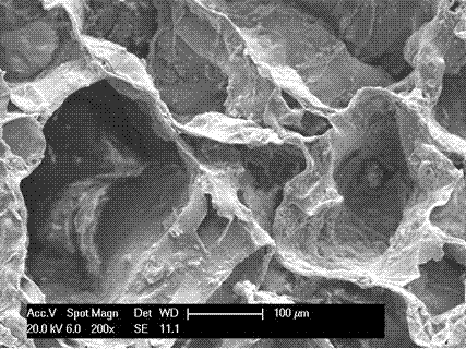 Multi-component bone tissue engineering scaffold material and preparation method thereof