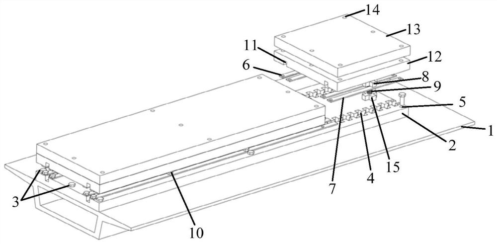 Elevated steel spring floating plate experimental simulation platform