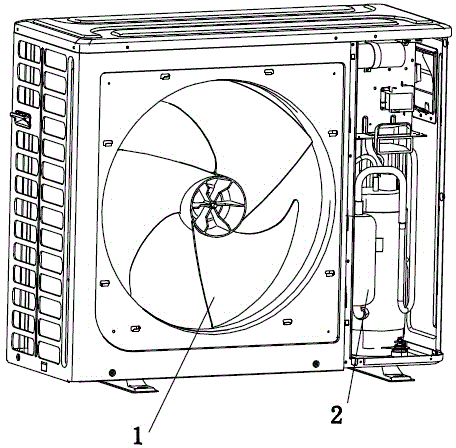 Method for controlling frequency inverter air conditioner outdoor fan and compressor vibration noise