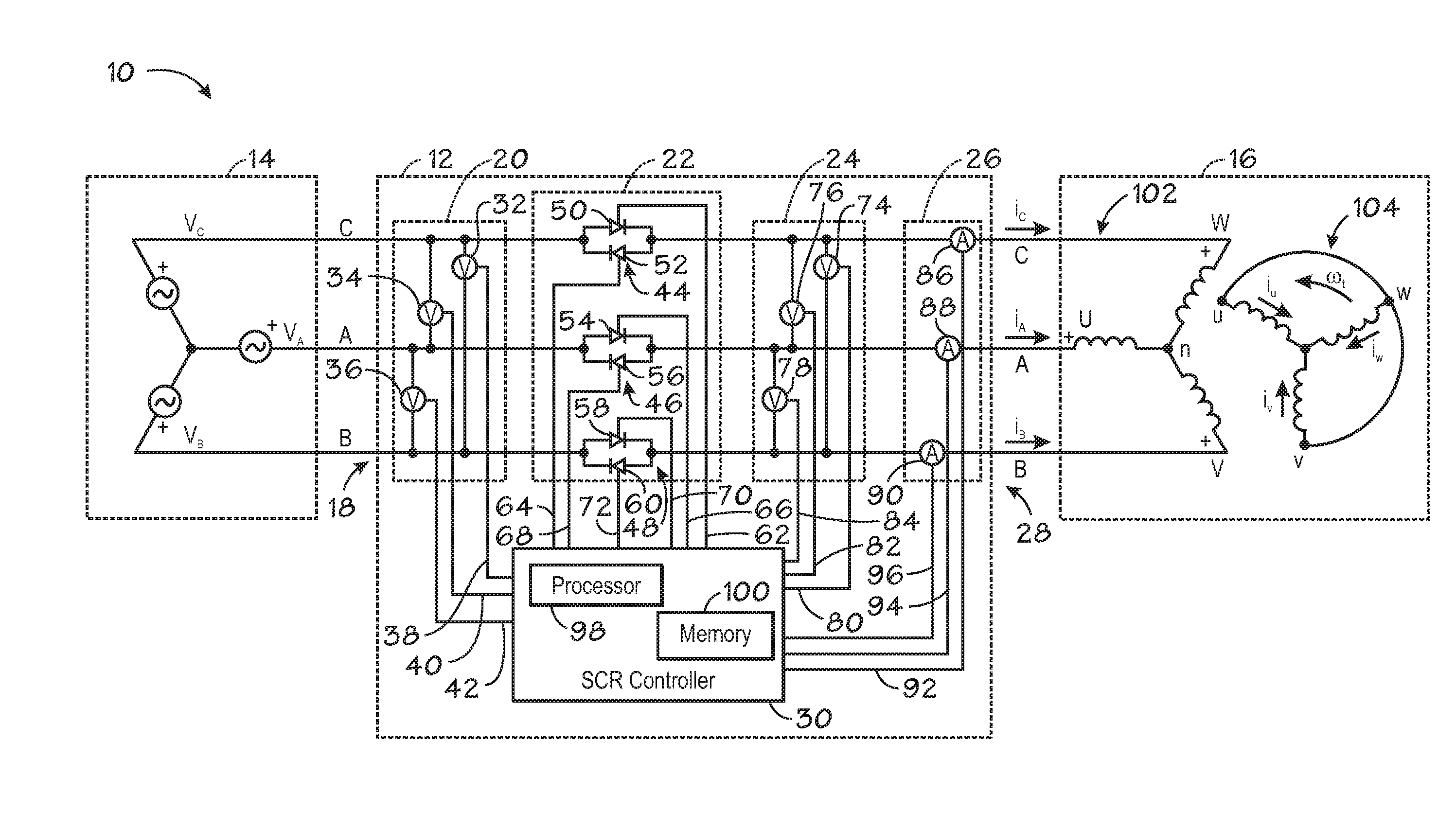 Induction motor controller