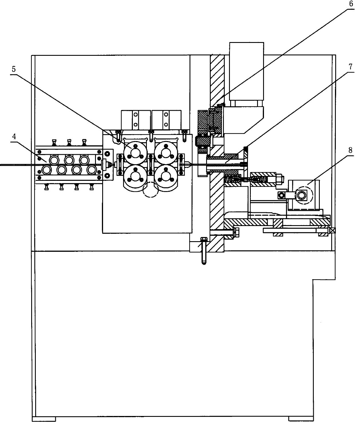 High-precision numerical control pin machine