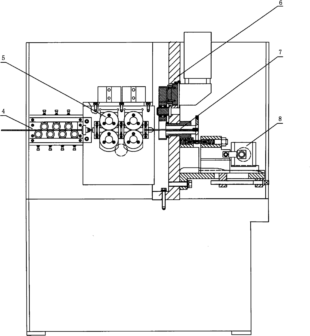 High-precision numerical control pin machine