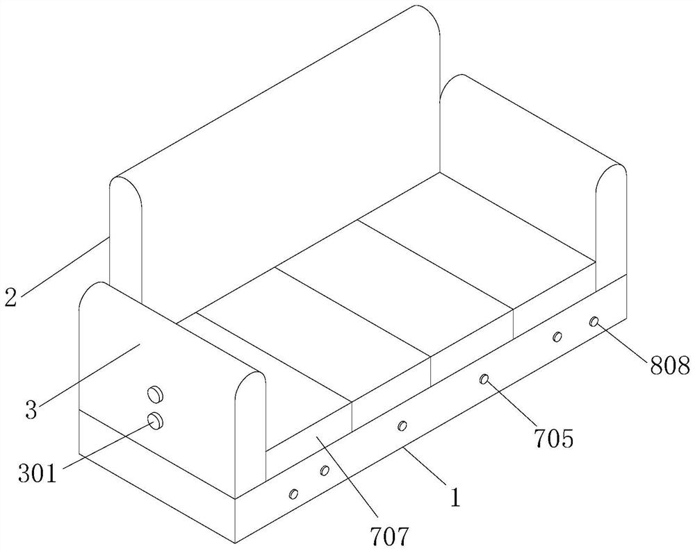 Intelligent sofa with lifting function