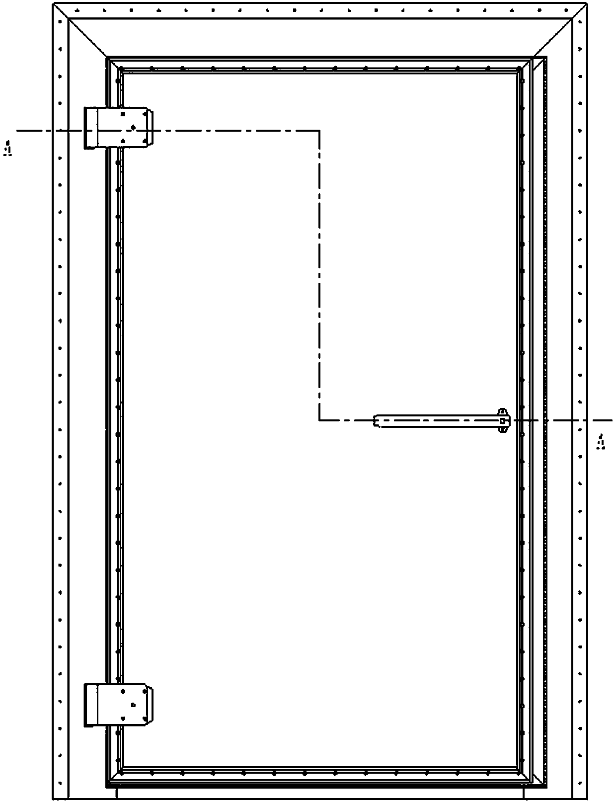 High-performance vane-inserted single-leaf casement screen door