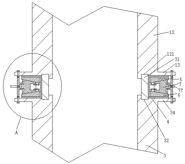 Gas boiler and tail gas cooling and water outlet seal method thereof