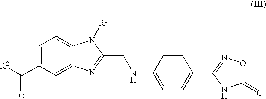 Process for the preparation of the salts of 4-(benzimidazolylmethylamino)-benzamides