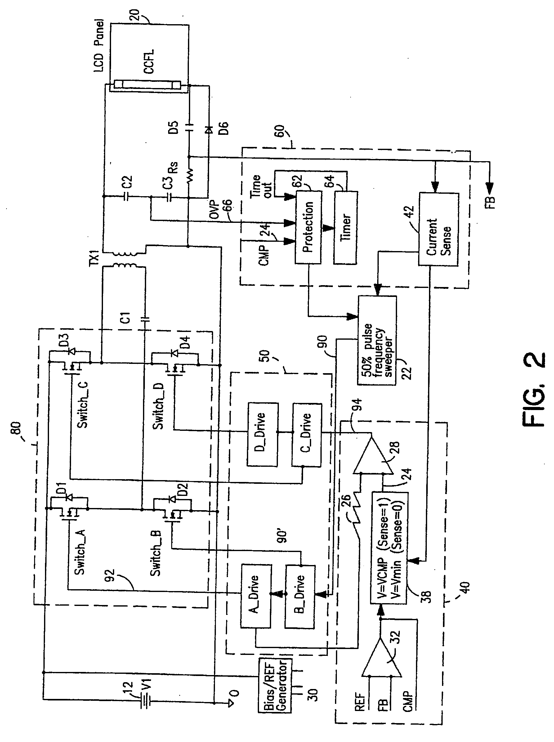 High-efficiency adaptive DC/AC converter