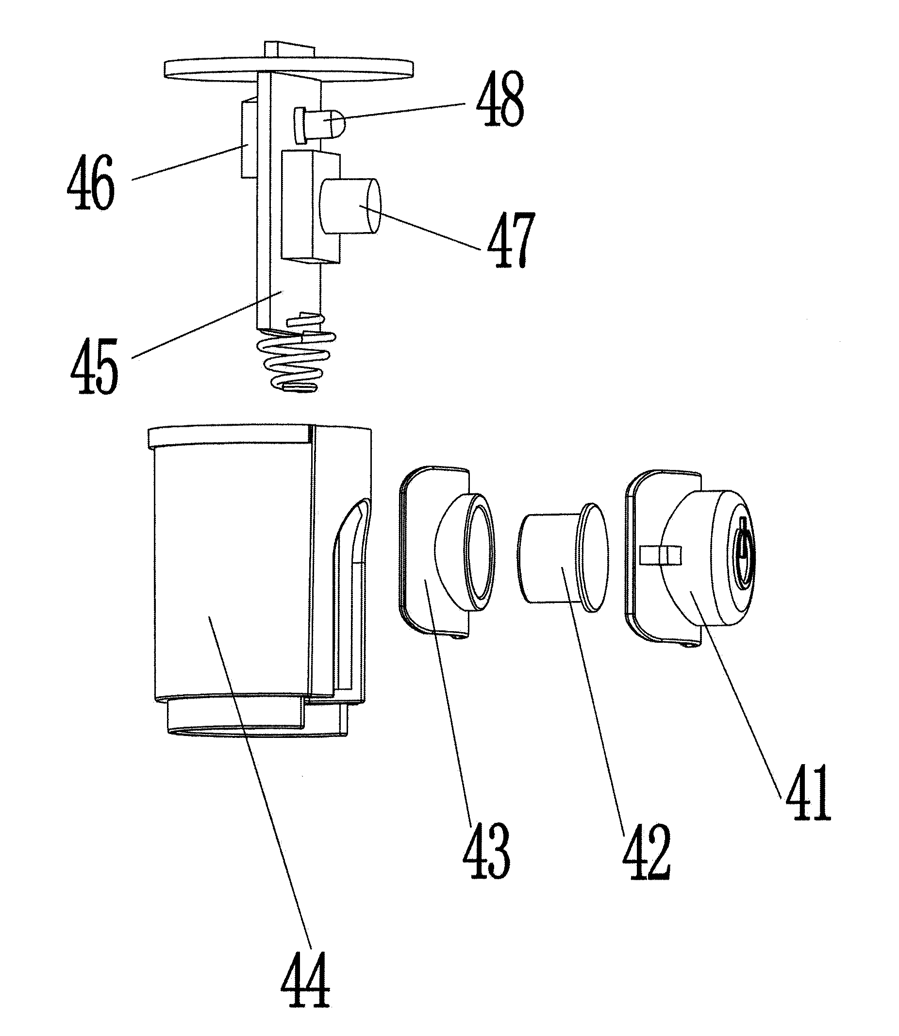 Gravity sensing flashlight and its electric control circuit