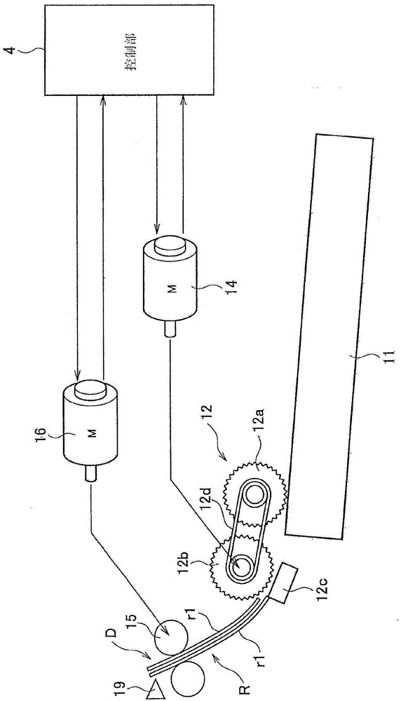 Paper feeding device