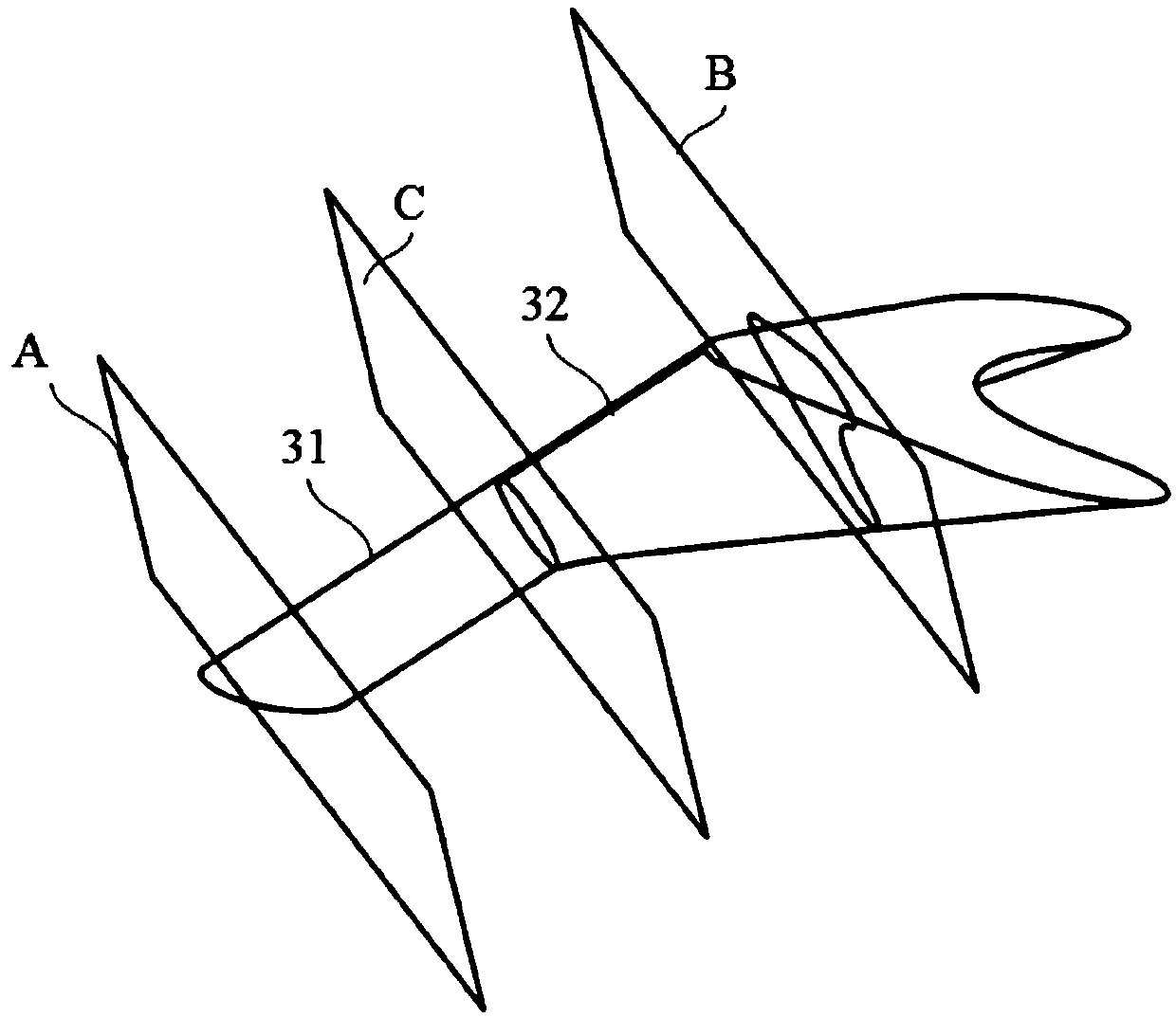 Gas film hole for gas turbine and blade for gas turbine