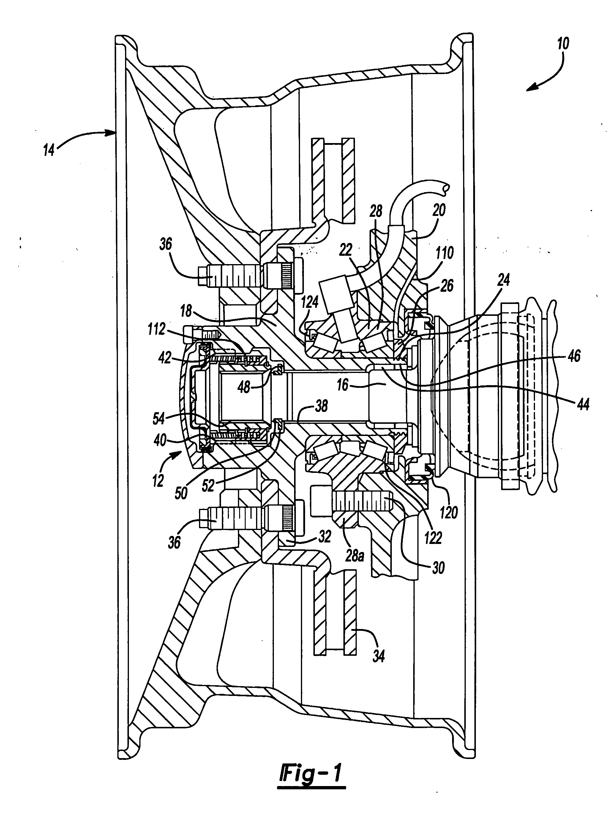 Vacuum locking hub cartridge for four wheel drive vehicle