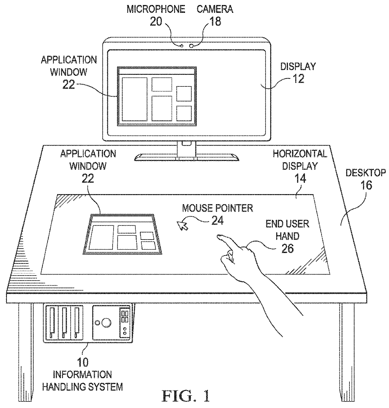 Information Handling System Management of Virtual Input Device Interactions