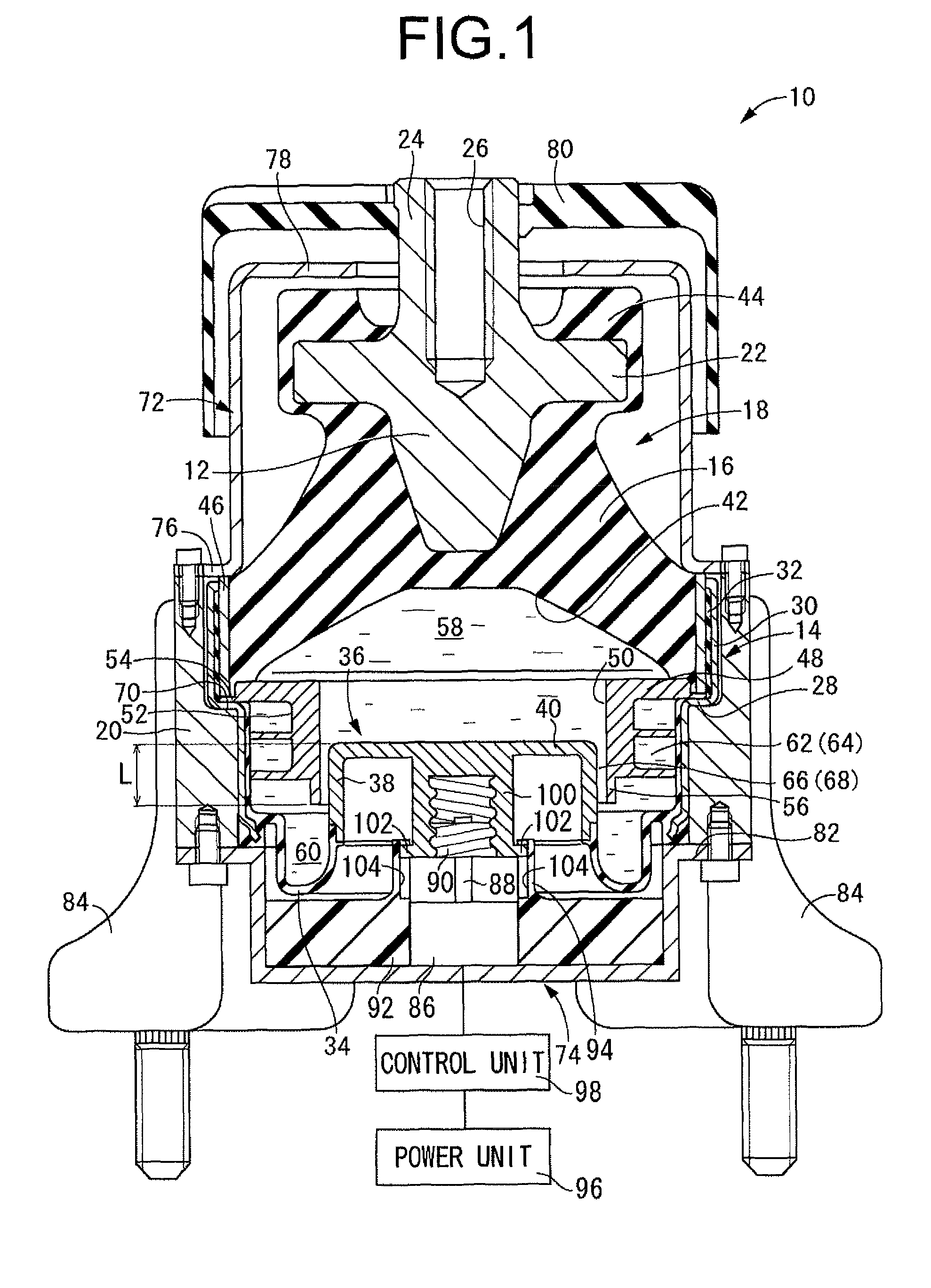 Fluid-filled type vibration damping device