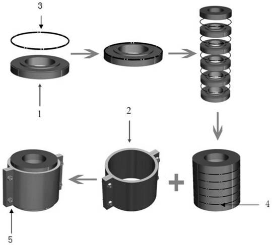 Pressure loading device and pressure loading test method for rubber sealing ring