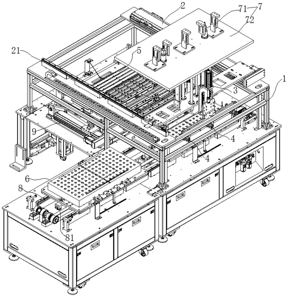 Automatic battery side plate installation machine