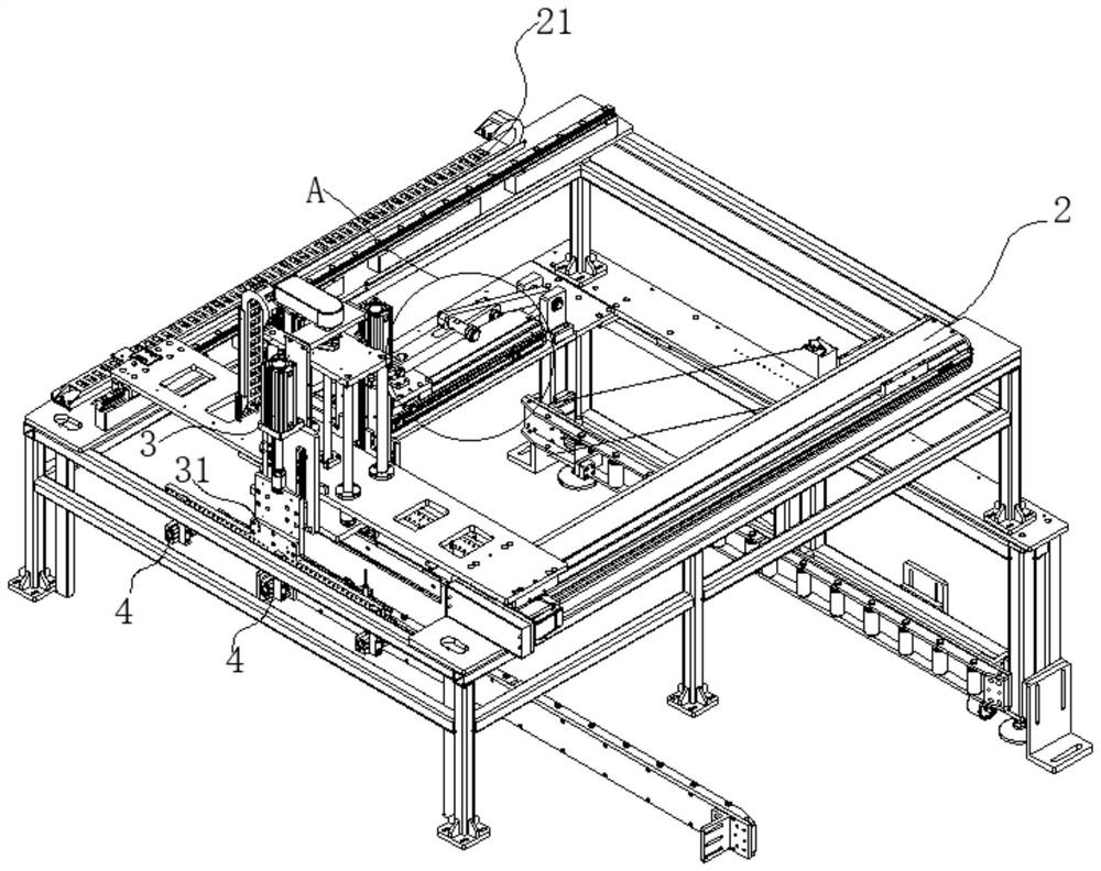 Automatic battery side plate installation machine