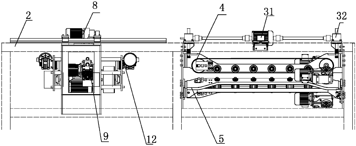 An electric pressure-adjustable pipe automatic traction, delivery and cutting device