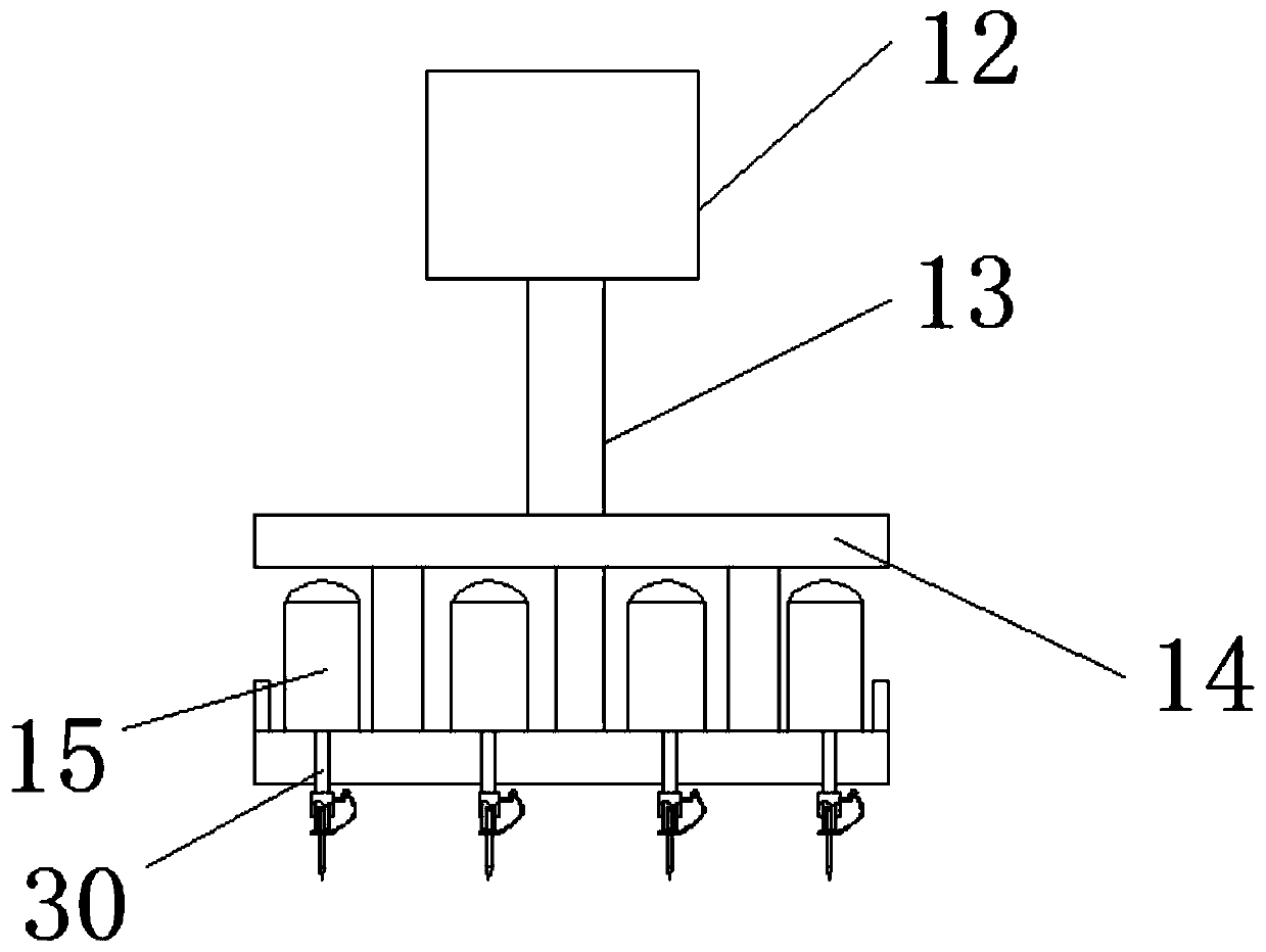 A multi-bit steel pipe drilling device