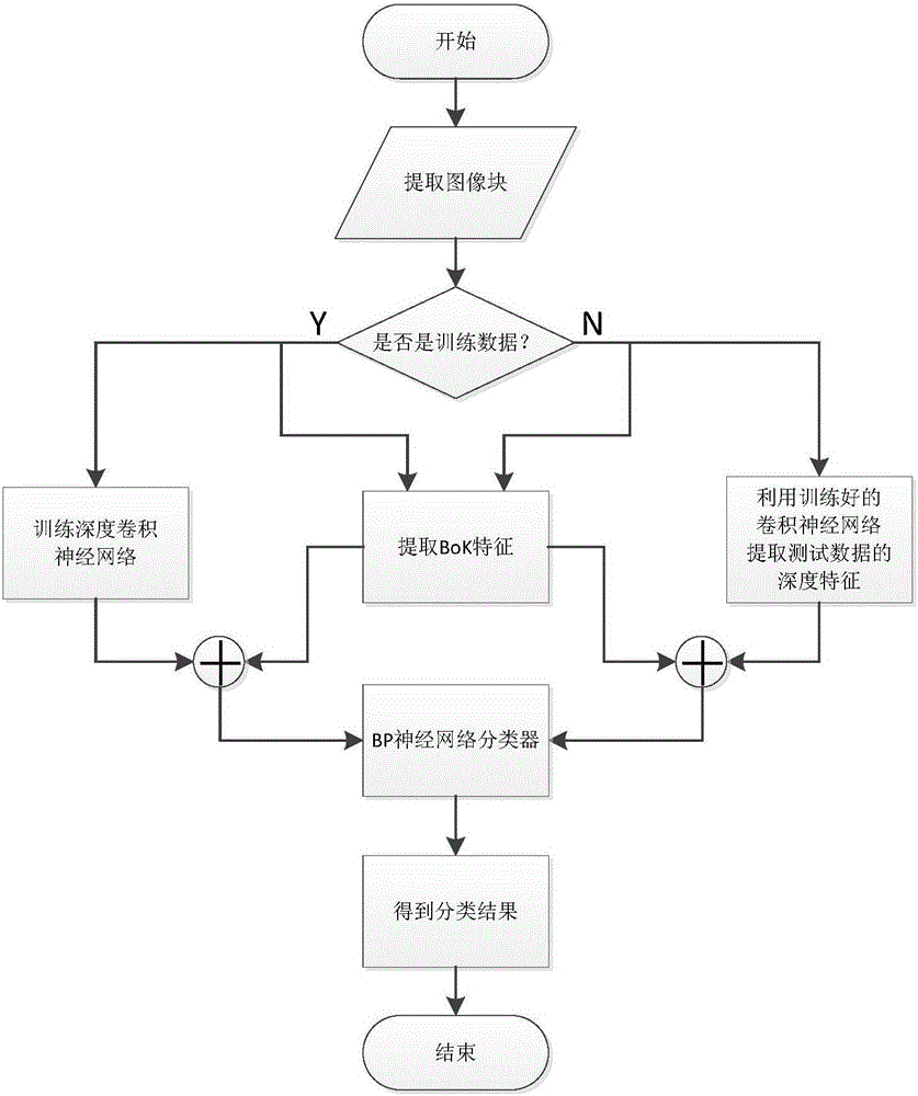 Medical image classification method for combining deep characteristic extraction and shallow characteristic extraction