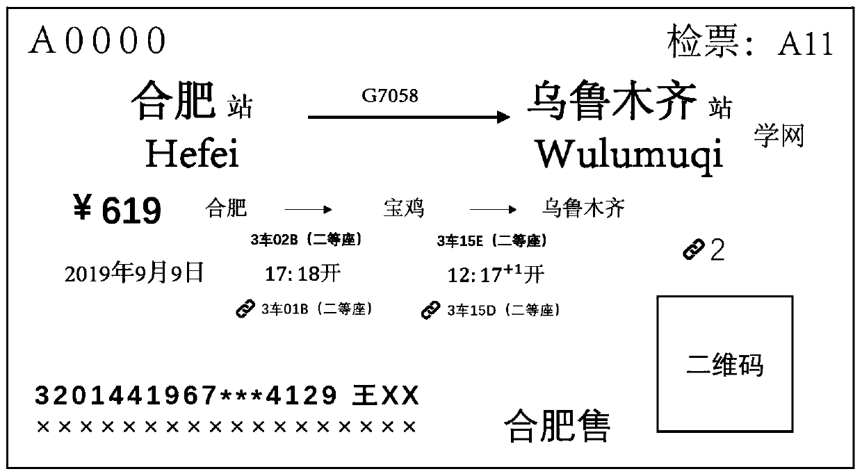 Segmented seat-associated ticket-selling method for train