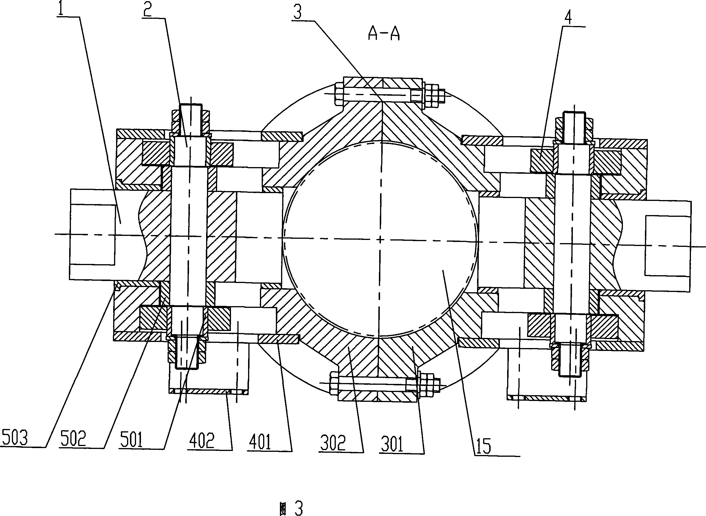 Shifting fork type telescopic pin mobile mechanism for crane