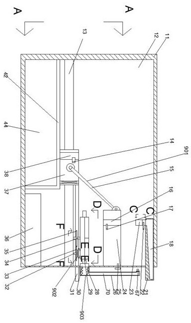 Medical mechanical device capable of automatically treating wound and achieving disinfection